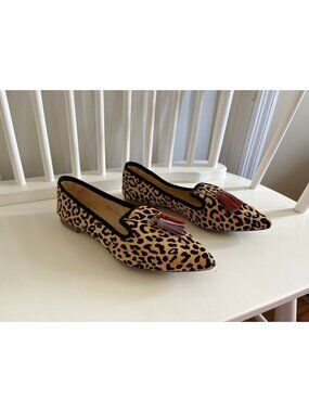 Hush Puppies Flats Animal Print Leather NEW